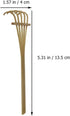 EXCEART 2pcs Five-Tooth Bamboo Sand Rake Mini Bonsai Accessories rake for Zen Garden Office Desk Accessories Zen Garden Accessory Sandbox for Mini...