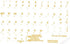 Spanish Latin American Keyboard Stickers Transparent Background Yellow Letters for Any Laptop Computer PC Desktop Notebook...