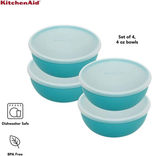 KitchenAid Plastic Pinch Bowls with Lids, Set Of 4...