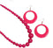 Chunky Large Acrylic Beaded Necklace Earrings Set Candy Color 80s Necklace Earrings For Women Fashion Hip Hop Jewelry Gift...