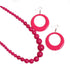 Chunky Large Acrylic Beaded Necklace Earrings Set Candy Color 80s Necklace Earrings For Women Fashion Hip Hop Jewelry Gift...