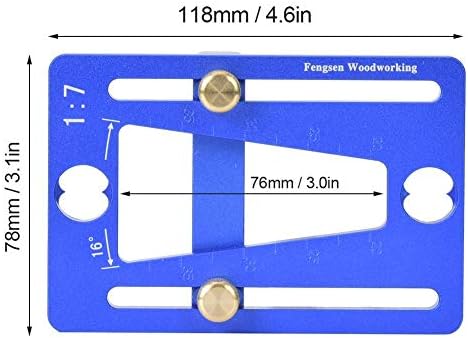 FTVOGUE Woodwork Dovetail Template Dovetail Marker Marking Tool Woodworking Scriber Gauge...