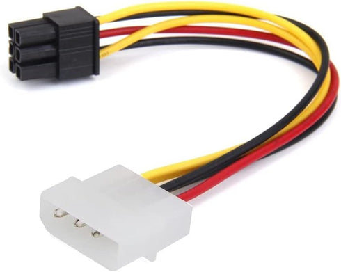 4-Pin Molex to 6-Pin PCI- Express PCIE Adapter Power Cables, 4-Pin Male to 6-Pin PCI- Express PCIE Female Graphics Card Power Adapter Cable (1Pack...