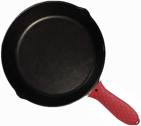 4 pcs Trumoter potholders, Silicone Assist Pan Holder for Cast Iron Skillets and Traditional Pots - Red...