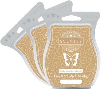 Scentsy, Vanilla Bean Buttercream, Wickless Candle Tart Warmer Wax 3.2 Oz Bar, (3) by Scentsy Fragrance...