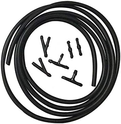 ZHParty Front Windshield Washer Fluid Hose (7Ft Long) with Connector & Hood Nozzle Sprayer kit for 2009–15 Honda Pilot, 2011–14 Honda Odyssey–Repl...