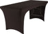 Iceberg iGear Stretch Fabric Open-Sided Table Cover, Fits 6' Table, Polyester/Spandex, Black, 30" W x 72" L...