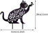 Cat Hollow Silhouette Stakes Iron Art Pile Plug-in Posts Standing Statue Garden Decoration Ornaments for Yard Lawn...