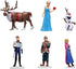 Frozen cake topper Figures Set 6Pcs Frozen cake decorations for Frozen party supplier birthday...