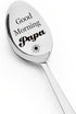 Papa Gifts from Grandkids Good Morning Papa Spoon Gifts for Grandpa Birthday Gifts from Granddaughter Grandson to Grandfather Christmas Gifts for ...