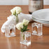 Deco-Mate Acrylic Napkin Rings Bud Vase Flower Holder – Clear - Table Décor, 2-in 1 (Bulk Set) Wholesale (4)...