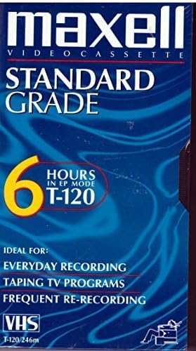Maxell All-Purpose Standard Grade 6 Hour VHS Videotape Cassette...