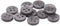 12 Pcs Grey Sewing Buttons 4 Hole Round Buttons 0.4 inch Button for Crafts 16L Plastic Buttons for Sewing 10mm Smoke Buttons for Pants Blouse Shir...