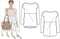 Style Arc Sewing Pattern - Melinda Knit Tunic (Sizes 04-16)...