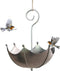 Umbrella Shaped Bird Feeder Hanging Tray, Seed Tray for Bird Feeders - Umbrella Hanging Birdbath Feeder, Bird Trough Bird Feeder Bird Bath Hanging...