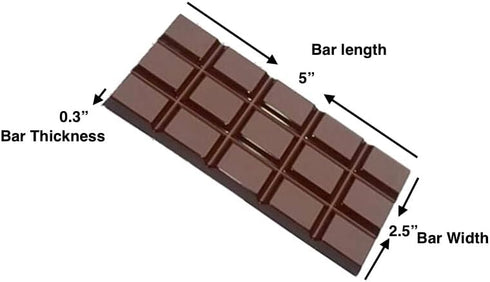 Chocolate Bar Making Mold | Polycarbonate | Hard Mold For Making Chocolate Bars At Home Or Commercial...