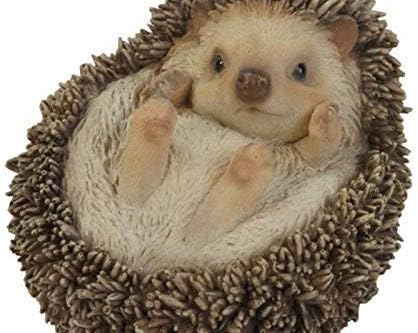 Hi-Line Gift Ltd Hedgehog on Back Statue...