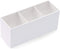 AKOAK 1 Pack Black and White Three Grid desktop Storage Box, Girl Makeup Brush Lipstick Eyebrow Pencil Display Stand, Office Pen Holder, Dressing ...
