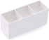 AKOAK 1 Pack Black and White Three Grid desktop Storage Box, Girl Makeup Brush Lipstick Eyebrow Pencil Display Stand, Office Pen Holder, Dressing ...