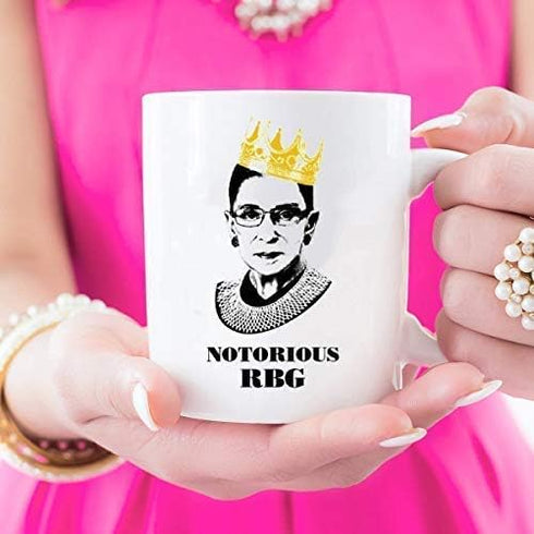 Notorious RBG Mug - Ruth Bader Ginsberg Giclee Coffee tea Mug Cup Gift for Law Students, Lawyers, Judges.Funny Progressive Feminism Protest Women ...