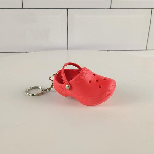 COLORFUL BLING 1-4PCS Cute Shoes Style Keychain Mini Rubber Slipper Keyring Funny Gift...