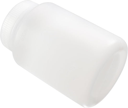 Bettomshin 1Pcs 500ml PE Plastic(Food Grade) Bottles, Wide Mouth Lab Reagent Bottle, Liquid/Solid Sample Seal Sample Storage Container with Gradua...