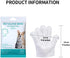 Pet Bathing Wipes for Dogs and Cats, Cleaning & Deodorizing Grooming Gloves, Nourishing Grooming Fur Glove Wipes for Daily Care and Traveling, 1 P...