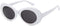Clout Goggles HypeBeast Oval Sunglasses Mod Style Kurt Cobain (White)...