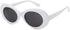 Clout Goggles HypeBeast Oval Sunglasses Mod Style Kurt Cobain (White)...