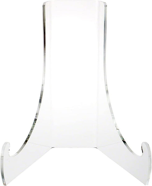 White Small Artwork Display Stand Clear Acrylic Plate Stable Countertop Multi-Functional Holder for Tea Bricks Books Magazines Easels Display Stan...