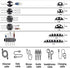 Cord Management Organizer Kit 4 Cable Sleeve split with 41Self Adhesive Cable Clips Holder, 10pcs and 2 Roll Self Adhesive tie and 100 Fastening C...