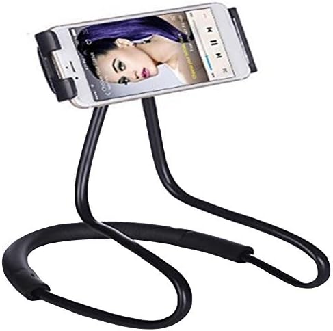 Flexible Long Arms Stand Clip Holder,Hanging on Neck Universal Mobile Phone Stand Lounger's Bracket For Mobile Phone Tablet PC Desktop(Blue)...