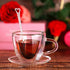 Patelai Heart Shaped Double Walled Glass Insulated Coffee Mug Clear Tea Cup 180 Ml, 6 oz Cappuccino Cup with Saucer and Heart Shaped Coffee Spoons...