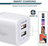 ?5Pcs? USB Plug, Wall Charger Fast Charging Block, Power Adapter Cube 2 Port Charge Travel Brick Cell Quick Chargers Box cargador for iPhone 14 13...