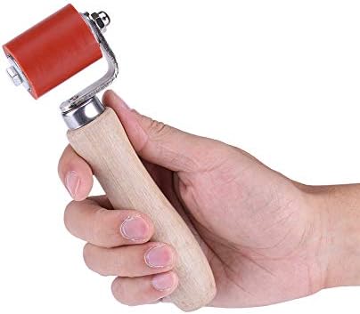 Yosoo Hand Roller 40mm Silicone High Temperature Resistant Seam Hand Pressure Roller Roofing PVC Welding Tool...