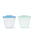 OXO Tot Silicone Reusable Bags – 2 Piece Cup Set - Opal and Dusk...