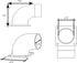 Big Horn 11433 4-5/8-Inch Flanged 4-Inch Elbow,Black...