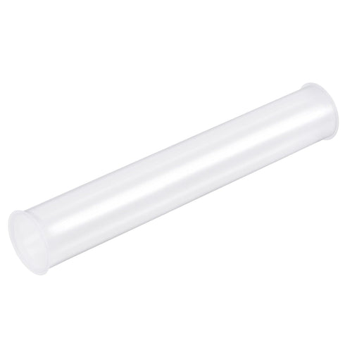 MECCANIXITY Clear Storage Tube Small Plastic Round Tubing with Caps Rigid Bottle Container 30x32x200mm/8 Inch Diameter for Item Stored...