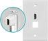 Monoprice 106852 Keystone Jack HDMI Female to Female Coupler Adapter, White...