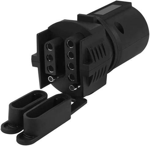 Trailer Plug Adapters, 7 Pin to 4 and 5 Flat Blade Trailer Connector, 2-in-1 Flat Blade Plug, Automotive Accessories Universal for Trailer, Tow Hi...