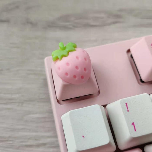 Personalized Cute Cartoon Transparent Keycap Handmade OEM Profile Keycap Base DIY Custom ESC Backlit Keycap for Mechanical Keyboard MX Switch (Str...