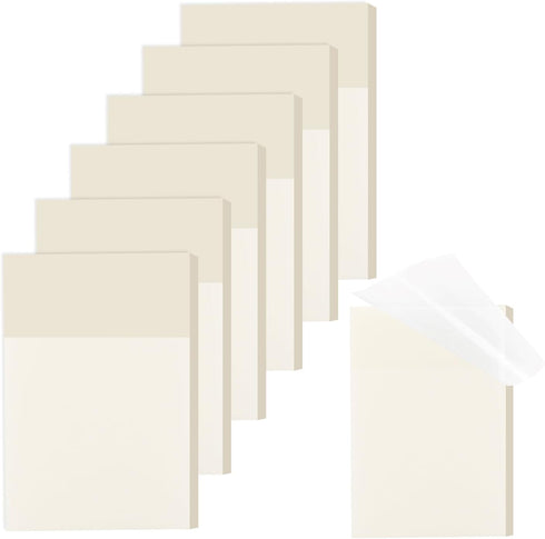 M&G 300 Sheets Transparent Sticky Notes, Waterproof Self-Adhesive Translucent Sticky Notes Pads Clear Post It Notes for Books Annotation School & ...