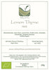 Lemon Thyme Organic Seasoning - Thymus Citriodorus - Thym Thyme Lemon and Thyme Seasoning Lemon Seasoning Lemon Thyme Seasoning Thyme Spice Lemon ...