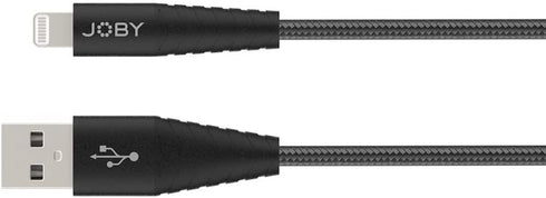 JOBY USB Lightning Cable, Charging and Synchronization Cable, 1.2m Length, Black, Compatible with iPhone, iPad and iPod, MFi Certified, USB-A to L...