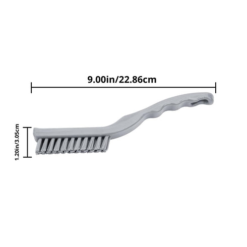 SPARTA Detail Brush Grout Brush, Crevice Brush with Hanging Hole for Bathroom, Kitchens, Countertop, Plastic, 9 Inches, Orange...