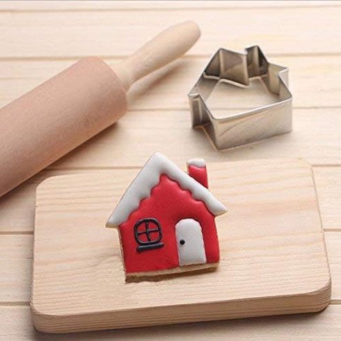 Small Key and House Cookie Cutters Set - Stainless Steel...