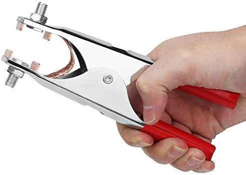 Marhynchus Earth Welding Clamp Ground Cable Clamp 300A for Welding Machine Plated Brass Welder Grounding Clamp Industrial Welding Welding and Cutt...