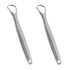2PCS Metal Tongue Scraper,Stainless Steel Oral Tongue Cleaner Tongue Brush Reusable Tongue Scraper for Oral Care...