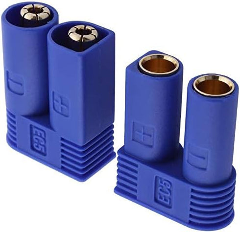 20 Pairs EC5 Bullet Banana Plug Connector Female Male 5mm Bullet Gold Connector for RC ESC LIPO Battery...
