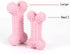 Rubber Bones for Dogs, Flexi Chew Dog Better Bones, Bite Force Dog Toy, Teething Dog Toys for Puppies, Small, A-Pink...